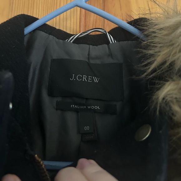 J.Crew Chateau Parka Italian Stadium Cloth Wool in Black - Picture 3 of 7